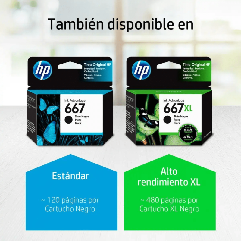 HP 667 Negro - Imagen 3