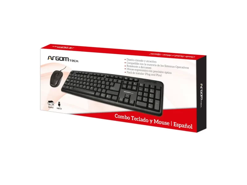 Combo teclado y mouse USB - Imagen 4