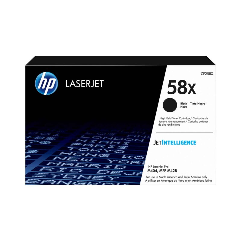 HP 58X LaserJet tóner negro