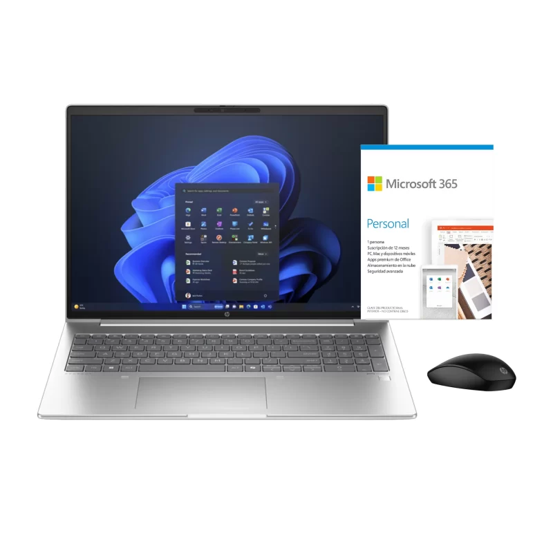 HP ProBook 460 G11 + Microsoft 365 Personal + HP Mouse | Intel Core Ultra 5, 16GB, 1TB, Windows 11 Pro, Pantalla 16"