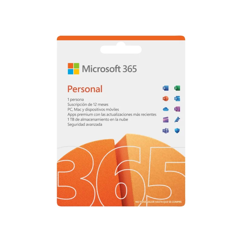 Microsoft 365 Personal - 1 Año, 1 Equipo