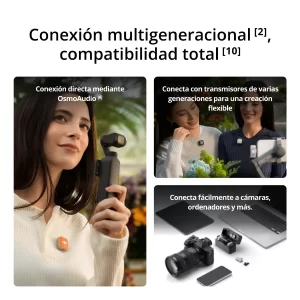 DJI Mic Mini 2 (1 TX + 1 RX móvil + estuche de carga)