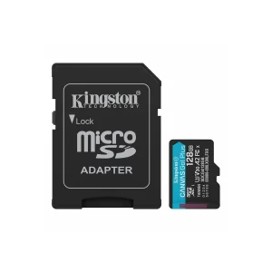 Kingston Canvas Go! Plus Tarjeta de memoria microSD - 128GB, A2, U3, V30