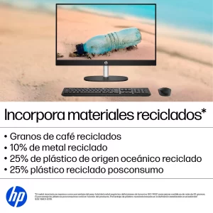 HP 24-cr0233la - AMD Ryzen 3, 8GB, 512GB SSD, Pantalla 23.8" FHD, Windows 11 Home