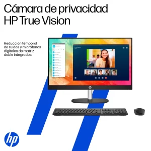 HP 24-cr0233la - AMD Ryzen 3, 8GB, 512GB SSD, Pantalla 23.8" FHD, Windows 11 Home